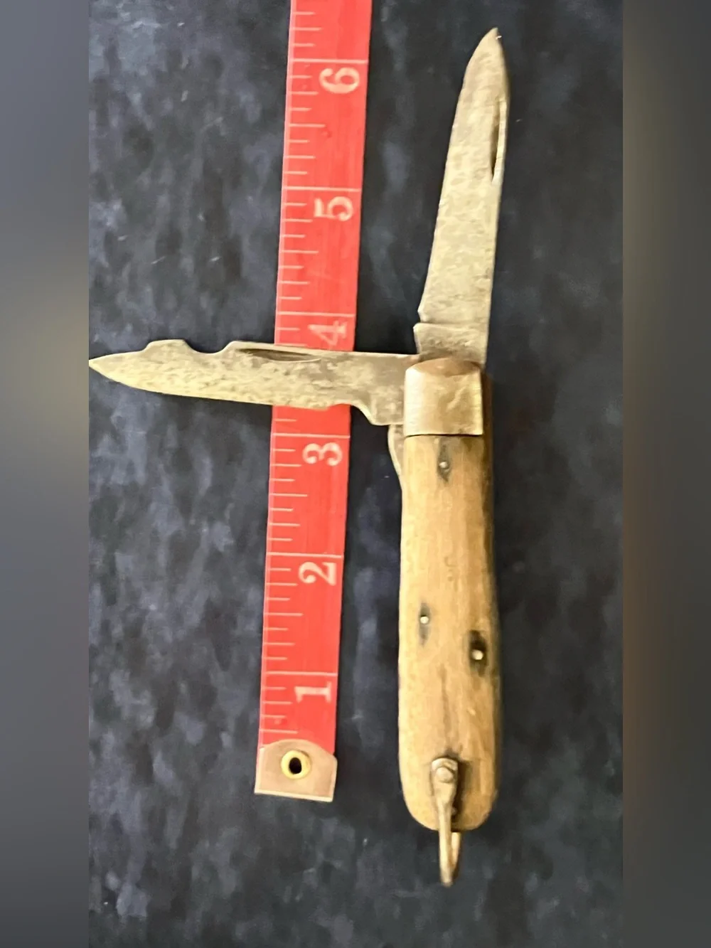2 vintage dual blade folding knives:  Walden & KABAR NY